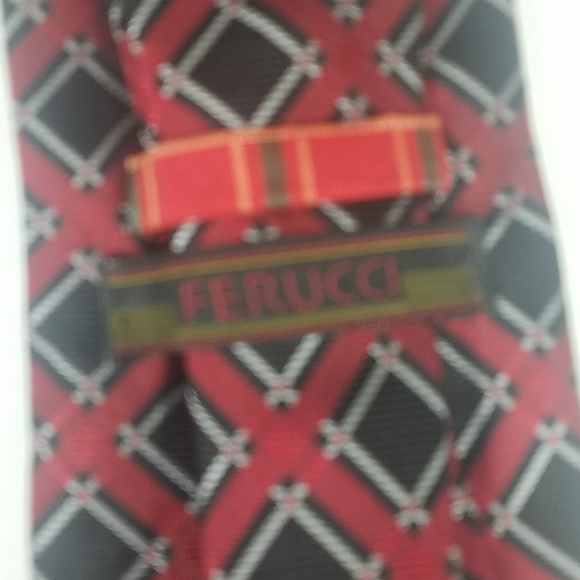 Ferucci, Red and Black Tie - Picture 2 of 3